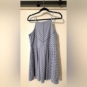 Blue Floral Women's Dress